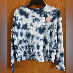 Navy blue/greyish “I love my dog” top